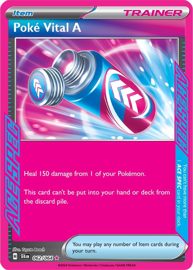 Poke Vital A 062/064 Holofoil, Shrouded Fable Pokémon card