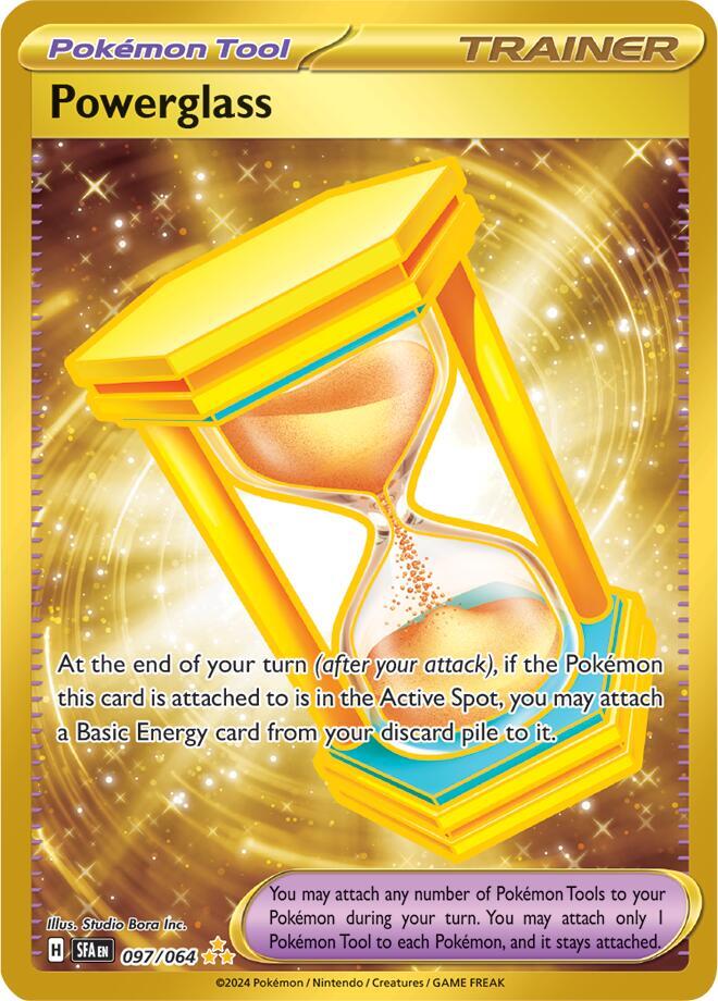 Powerglass 097/064 Holofoil, Shrouded Fable Pokémon card