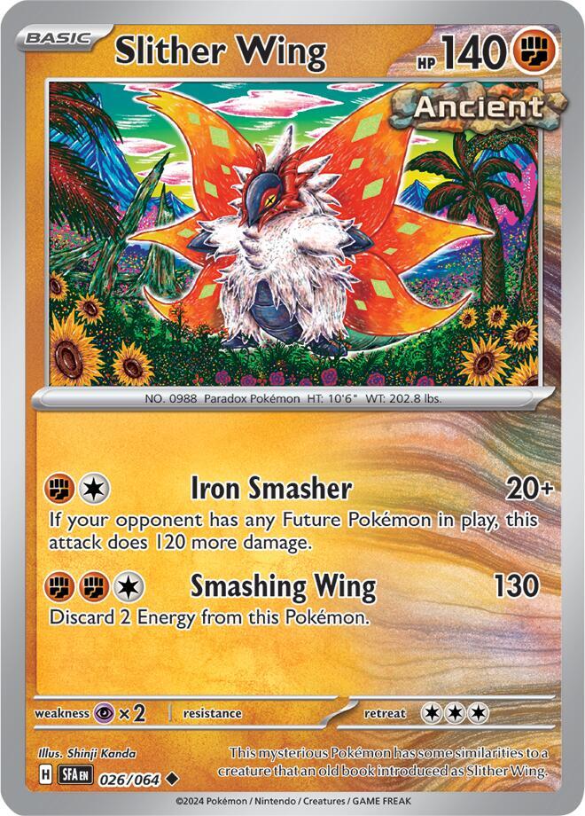 Slither Wing 026/064, Shrouded Fable Pokémon card