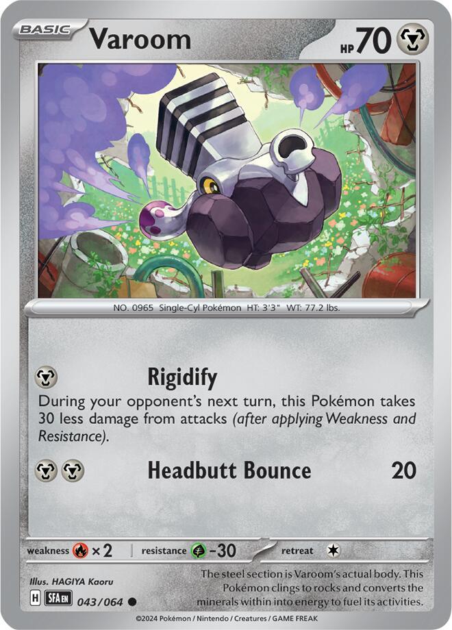 Varoom 043/064, Shrouded Fable Pokémon card