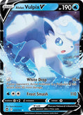 Alolan Vulpix V 033/195 Holofoil — Silver Tempest Pokémon card