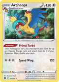 Archeops 147/195 Reverse Holofoil — Silver Tempest Pokémon card