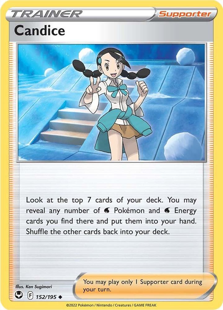 Pokemon - Silver Tempest - Candice - 152/195 - Reverse Holofoil