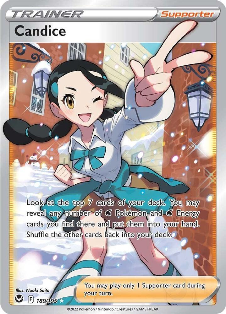 Candice 189/195 Holofoil — Silver Tempest Pokémon card