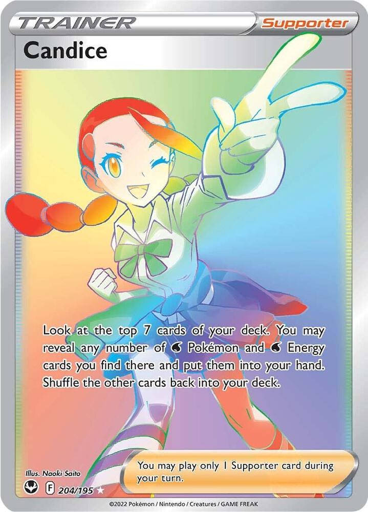 Pokemon - Silver Tempest - Candice - 204/195 - Holofoil