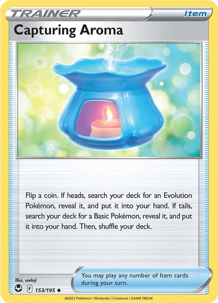 Capturing Aroma 153/195 — Silver Tempest Pokémon card