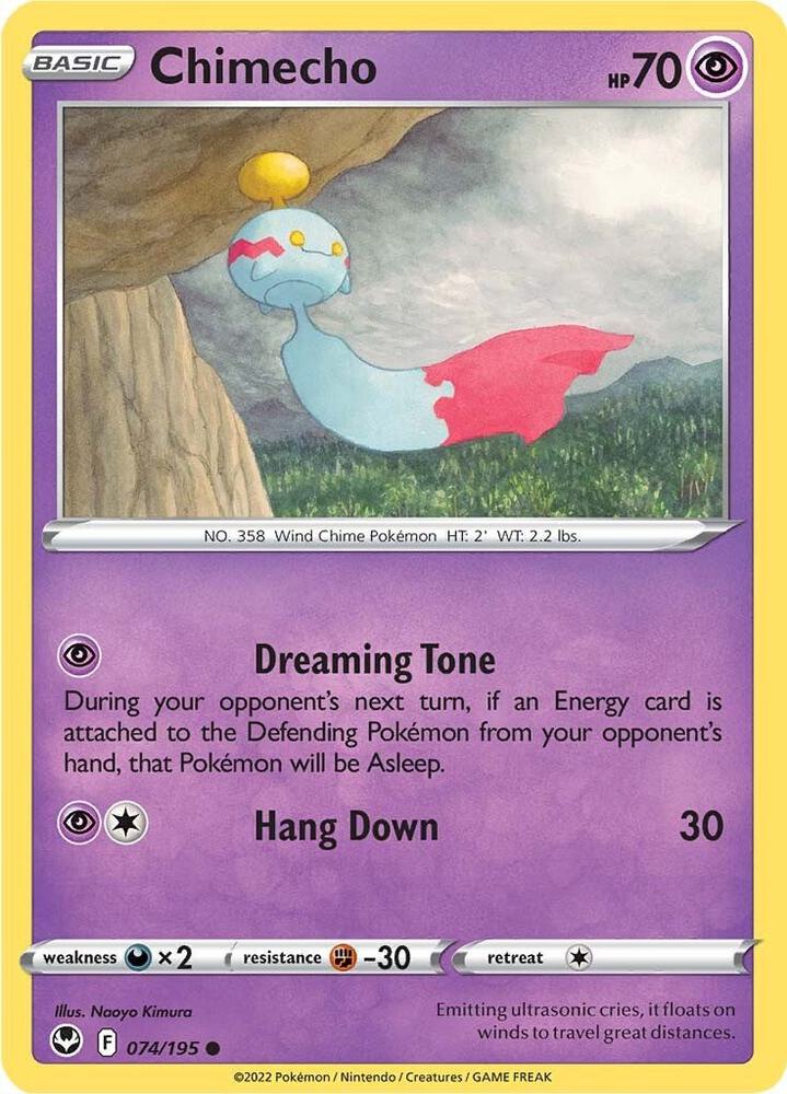 Pokemon - Silver Tempest - Chimecho - 074/195