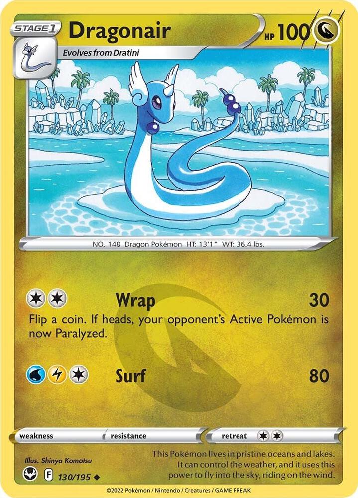 Dragonair 130/195 — Silver Tempest Pokémon card