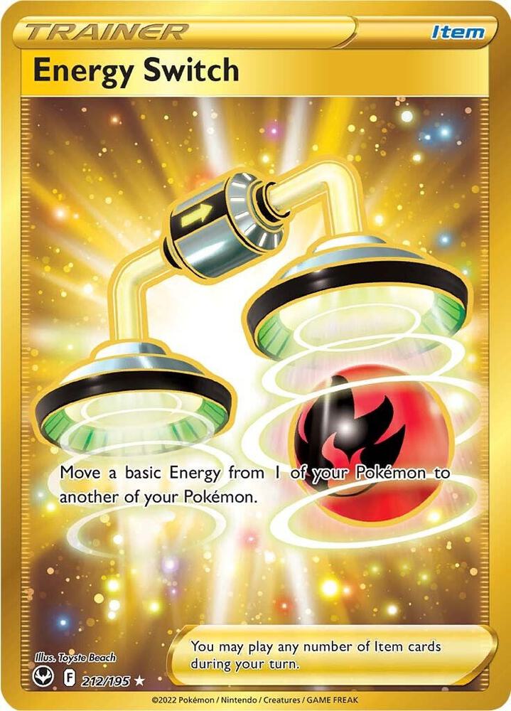 Energy Switch 212/195 Holofoil — Silver Tempest Pokémon card