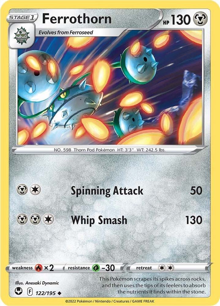 Ferrothorn 122/195 — Silver Tempest Pokémon card