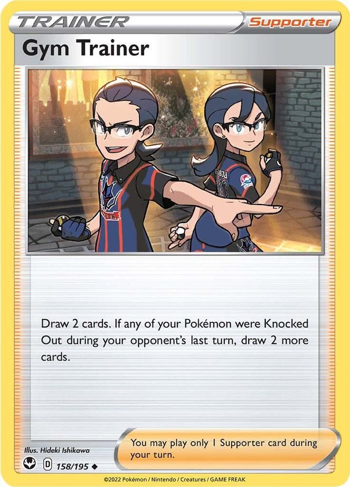 Gym Trainer 158/195 — Silver Tempest Pokémon card