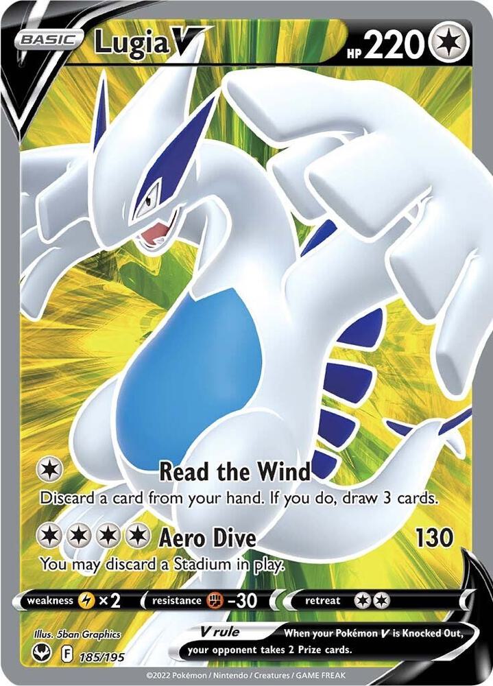 Pokemon - Silver Tempest - Lugia V - 185/195 - Holofoil