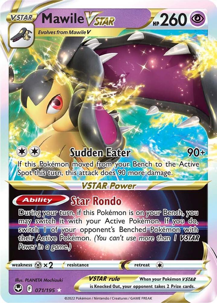 Mawile VSTAR 071/195 Holofoil — Silver Tempest Pokémon card