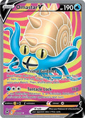 Omastar V 174/195 Holofoil, Silver Tempest Pokémon card