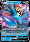 Omastar V 035/195 Holofoil, Silver Tempest Pokémon card