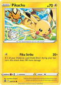 Pikachu 049/195 Reverse Holofoil, Silver Tempest Pokémon card