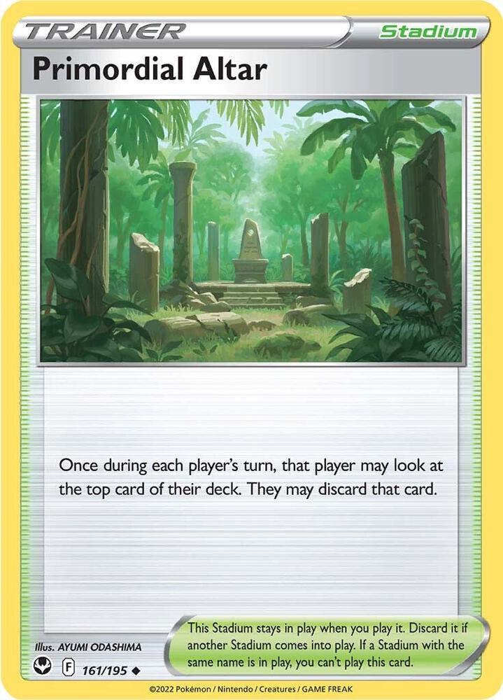 Primordial Altar 161/195 Reverse Holofoil, Silver Tempest Pokémon card
