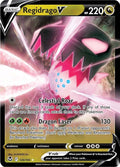 Regidrago V 135/195 Holofoil, Silver Tempest Pokémon card