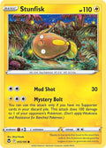 Stunfisk 055/195 Reverse Holofoil, Silver Tempest Pokémon card