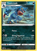 Toxicroak 110/195 Reverse Holofoil, Silver Tempest Pokémon card