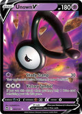 Unown V 065/195 Holofoil — Silver Tempest Pokémon card