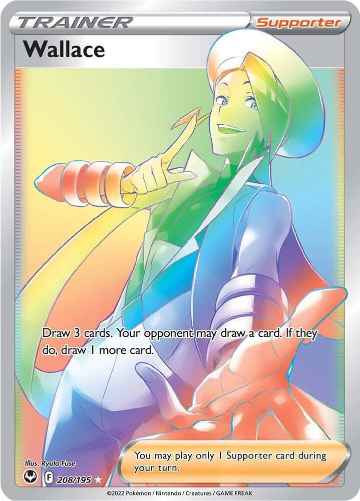 Wallace 208/195 Holofoil — Silver Tempest Pokémon card