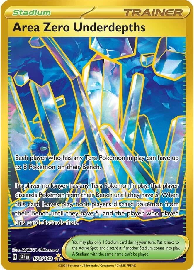 Area Zero Underdepths 174/142 Holofoil — Stellar Crown Pokémon card