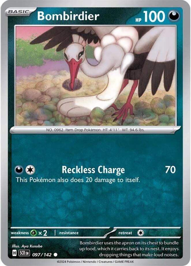 Bombirdier 097/142 — Stellar Crown Pokémon card
