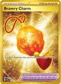 Bravery Charm 175/142 Holofoil, Stellar Crown Pokémon card
