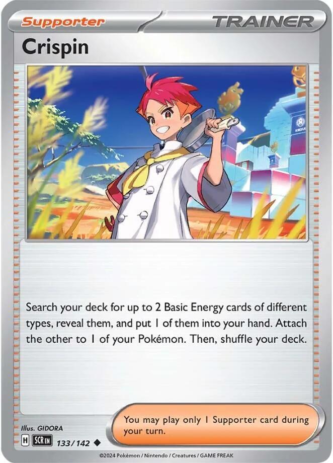Crispin 133/142 — Stellar Crown Pokémon card