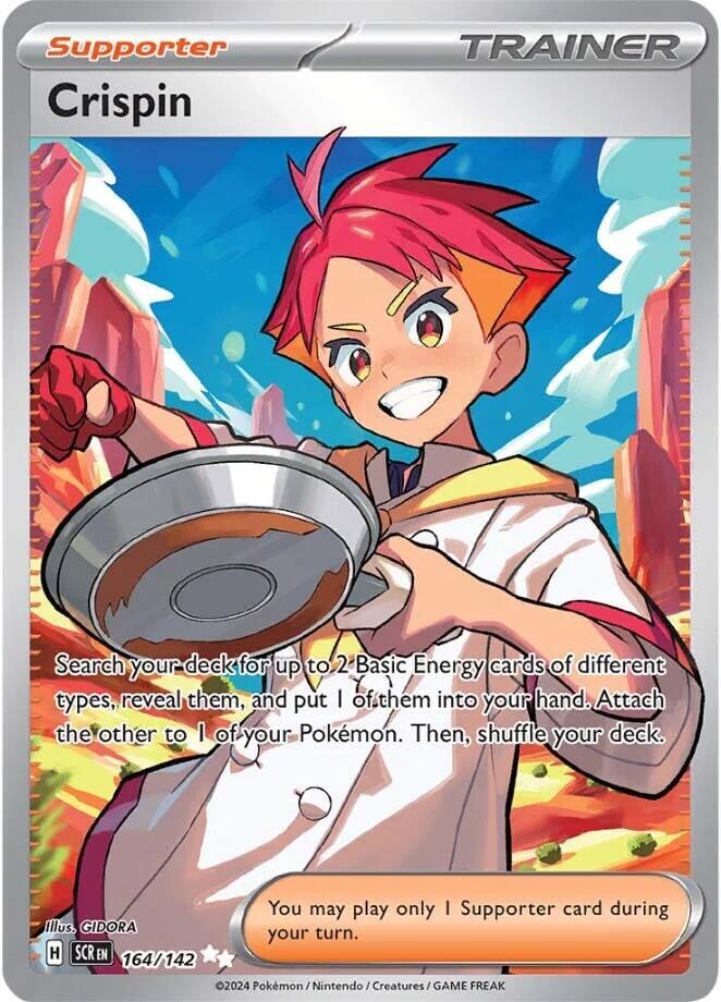 Crispin 164/142 Holofoil — Stellar Crown Pokémon card