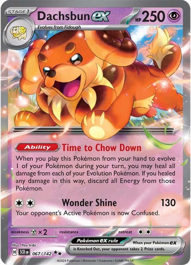 Pokemon - Stellar Crown - Dachsbun ex - 067/142 - Holofoil