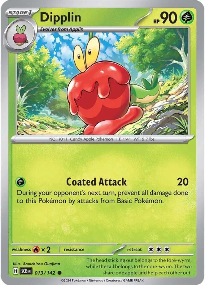 Dipplin 013/142 — Stellar Crown Pokémon card