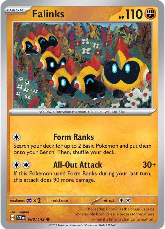 Falinks 088/142 — Stellar Crown Pokémon card