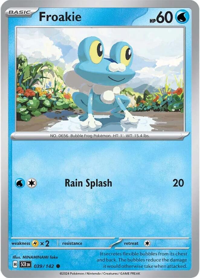Froakie 039/142 — Stellar Crown Pokémon card