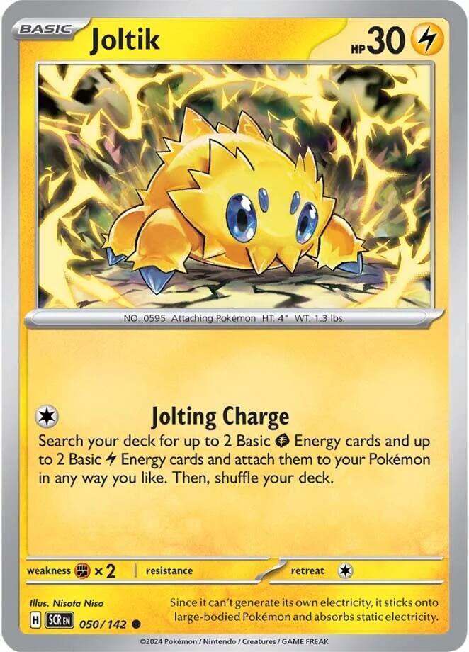 Pokemon - Stellar Crown - Joltik - 050/142 - Reverse Holofoil