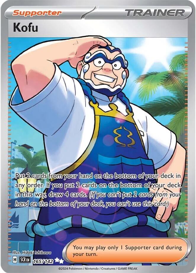 Kofu 165/142 Holofoil — Stellar Crown Pokémon card