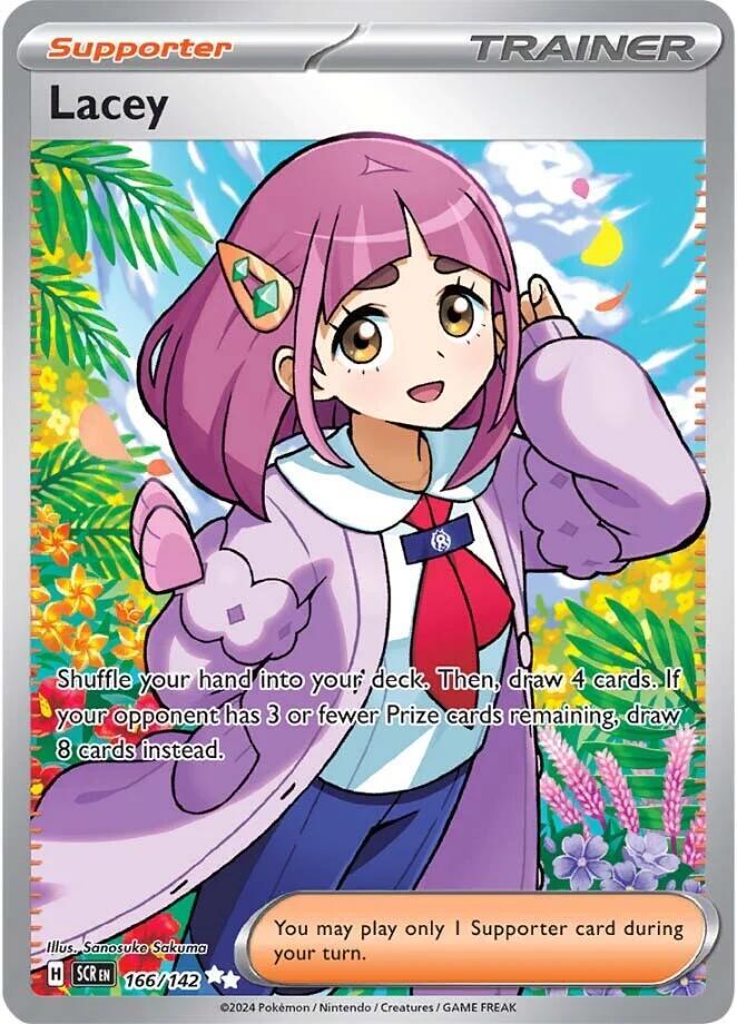 Lacey 166/142 Holofoil — Stellar Crown Pokémon card