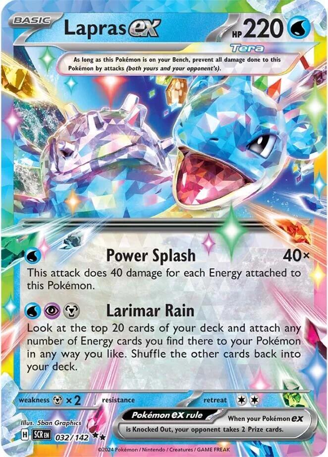 Pokemon - Stellar Crown - Lapras ex - 032/142 - Holofoil