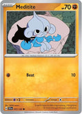 Meditite 077/142 — Stellar Crown Pokémon card