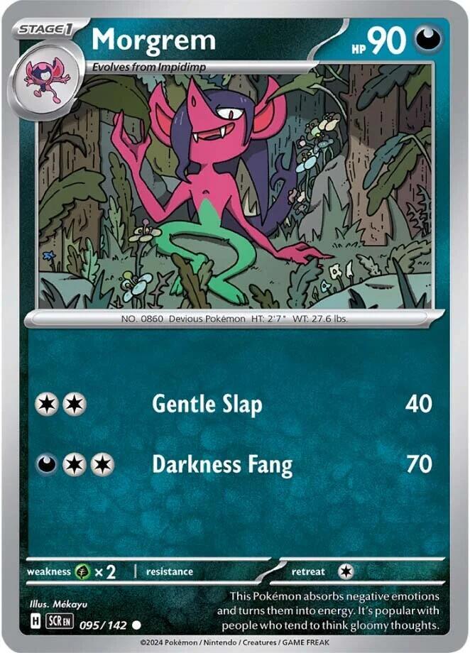 Morgrem 095/142 Reverse Holofoil — Stellar Crown Pokémon card