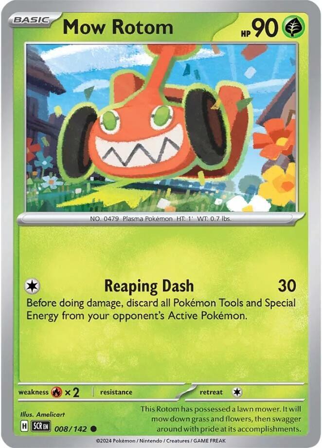 Mow Rotom 008/142 — Stellar Crown Pokémon card