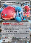 Orthworm ex 110/142 Holofoil — Stellar Crown Pokémon card