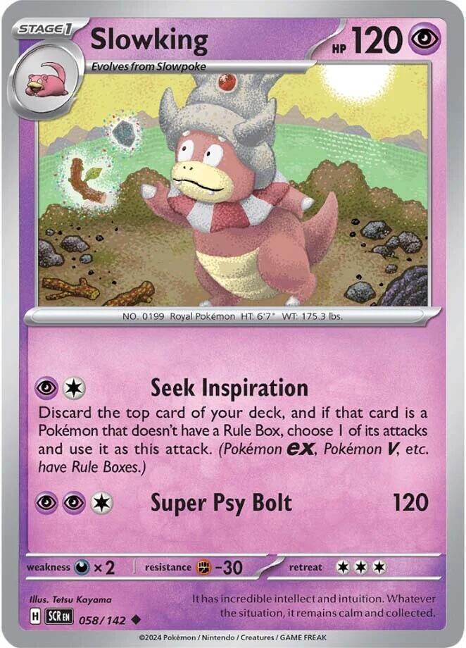 Slowking 058/142 — Stellar Crown Pokémon card