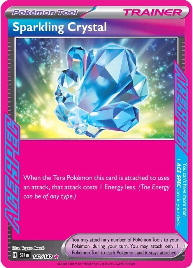 Sparkling Crystal 142/142 Holofoil — Stellar Crown Pokémon card