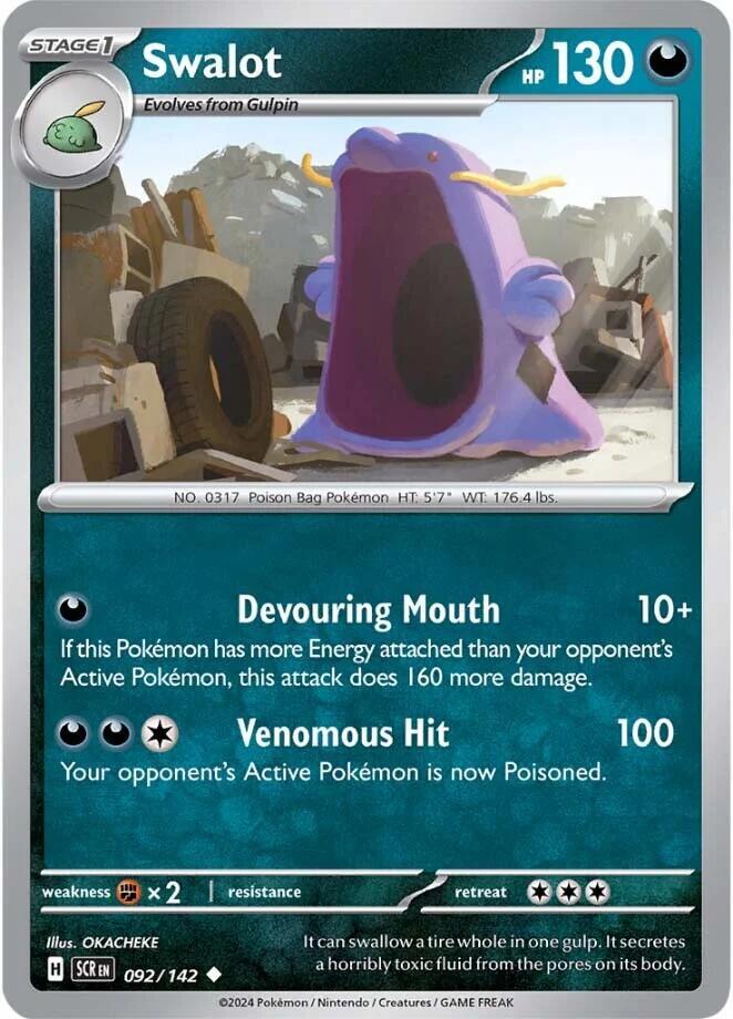 Swalot 092/142 — Stellar Crown Pokémon card