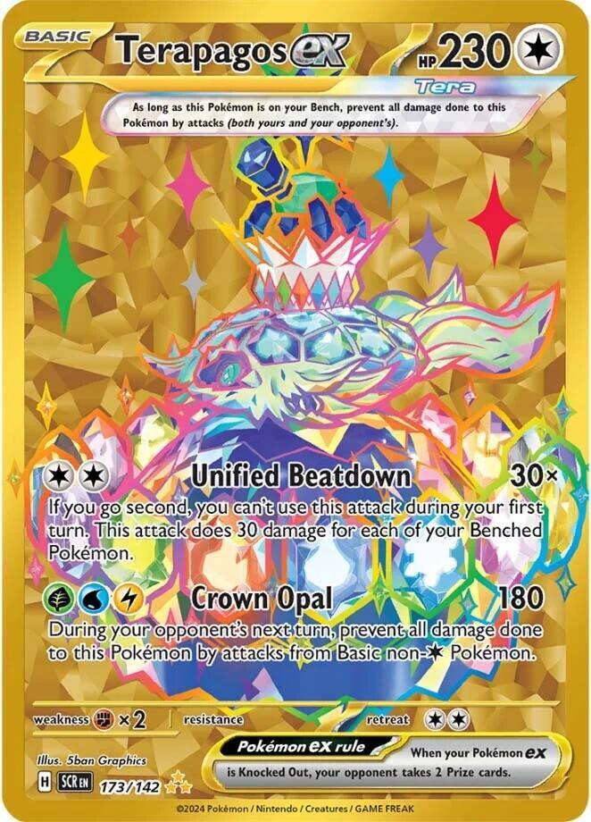Terapagos ex 173/142 Holofoil — Stellar Crown Pokémon card