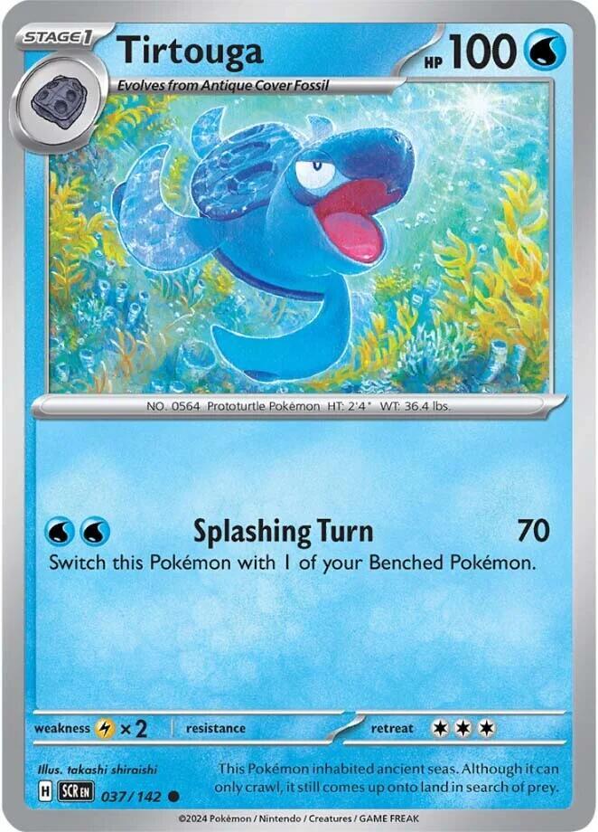 Tirtouga 037/142 Reverse Holofoil — Stellar Crown Pokémon card