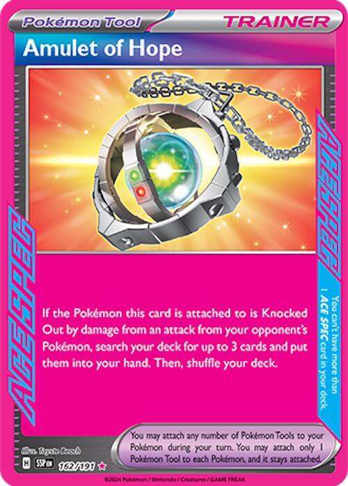 Amulet of Hope 162/191 Holofoil — Surging Sparks Pokémon card