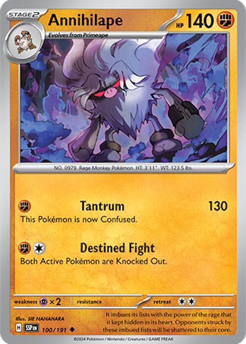 Annihilape 100/191 — Surging Sparks Pokémon card